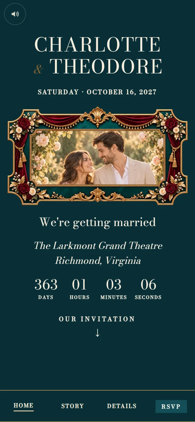 Grand Theatre Premiere: Home page with demo content