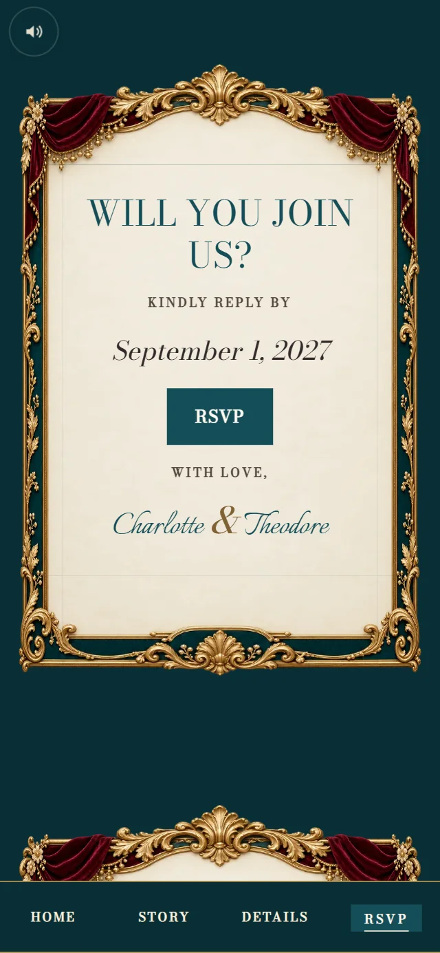 Grand Theatre Premiere: RSVP page with demo content