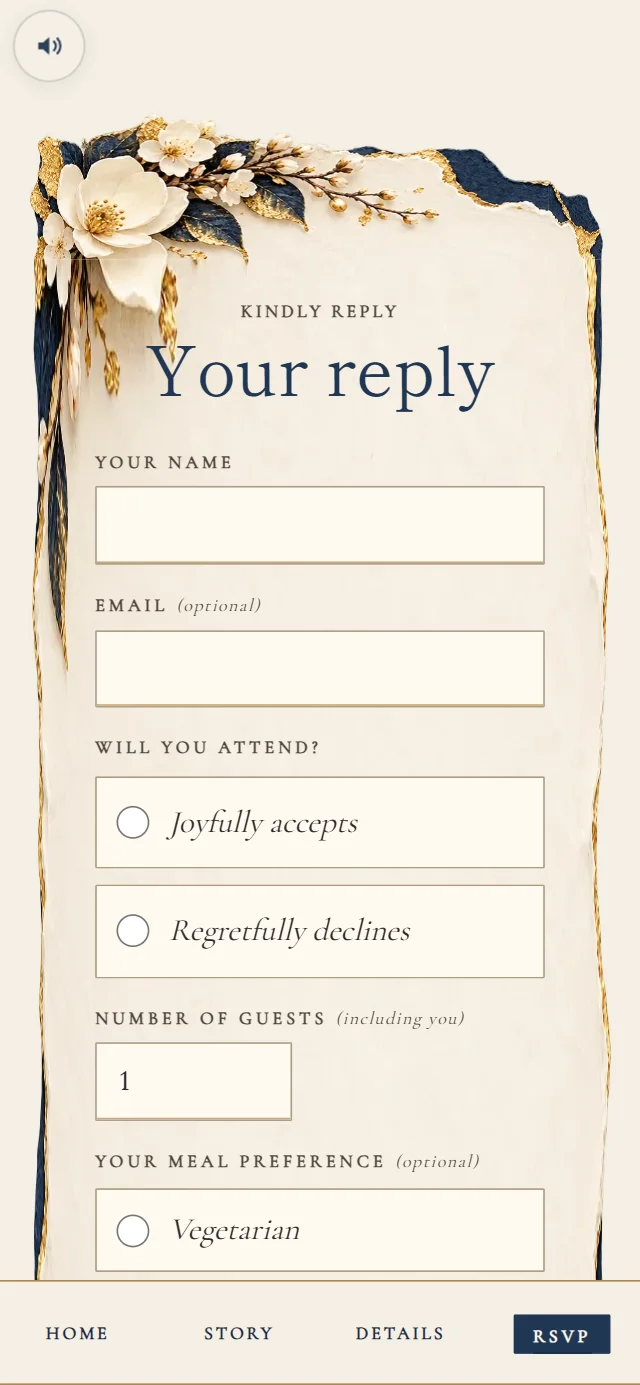 Kintsugi & Washi: Reply form (demo content)