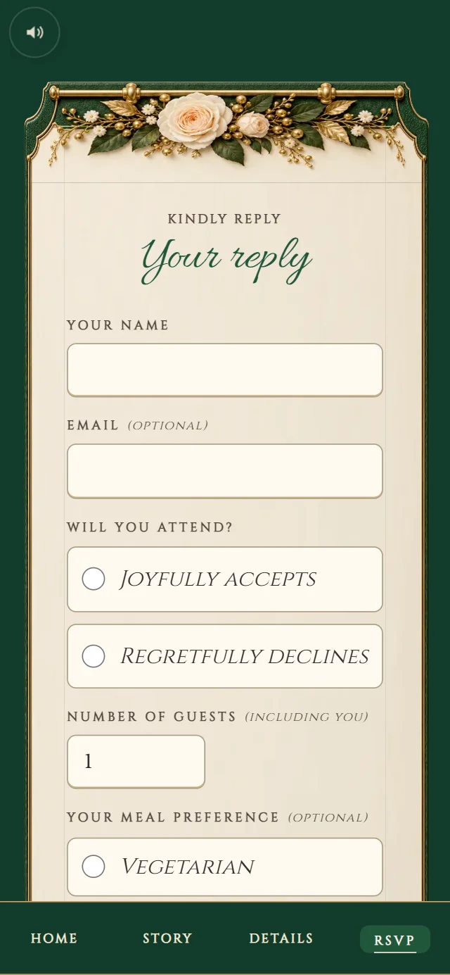 Orient Express Voyage: Reply form (demo content)