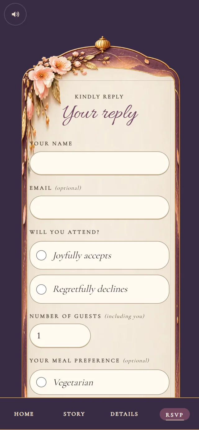 Sky Lantern Festival: Reply form (demo content)