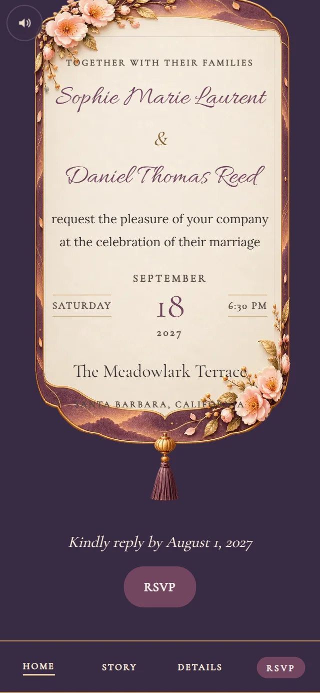 Sky Lantern Festival: Invitation card (demo content)